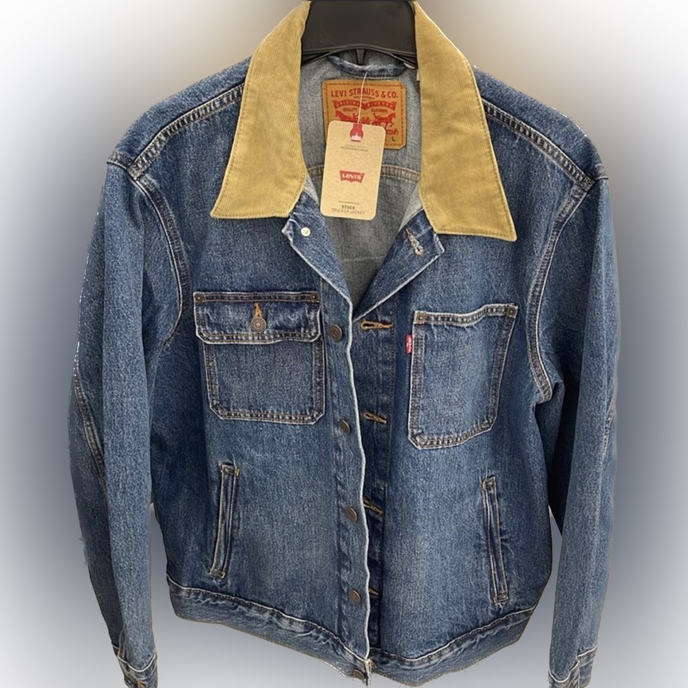 Levi's Denim Trucker Jeans Jacket Men's Large size - Picture 4 of 6
